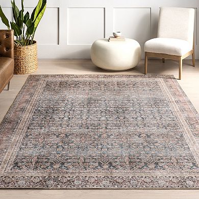 nuLOOM Hillstone Collection Traditional Vintage Medallion Area Rug