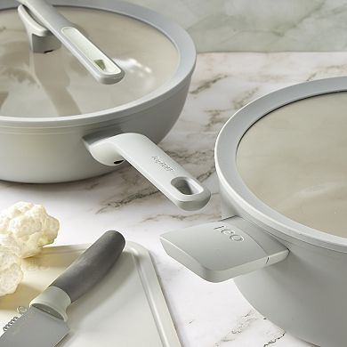 BergHOFF Balance Nonstick 11-in. 6.5qt. Recycled Aluminum Ceramic Stockpot and Glass Lid