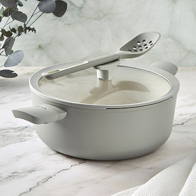 BergHOFF Balance Nonstick 11-in. 6.5qt. Recycled Aluminum Ceramic Stockpot and Glass Lid
