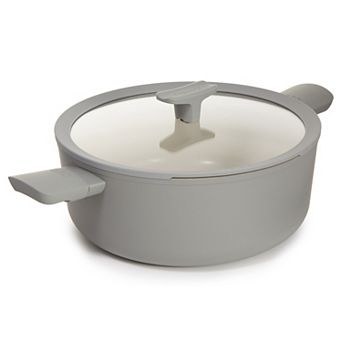 BergHOFF Balance Nonstick 11 in 6.5-qt Recycled Aluminum Ceramic Stockpot and Glass Lid