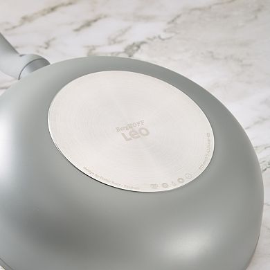 BergHOFF Balance 11" 4.4 qt. Recycled Aluminum Nonstick Ceramic Wok Pan with Glass Lid