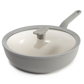 BergHOFF Balance 11" 4.4-qt Recycled Aluminum Nonstick Ceramic Wok Pan with Glass Lid