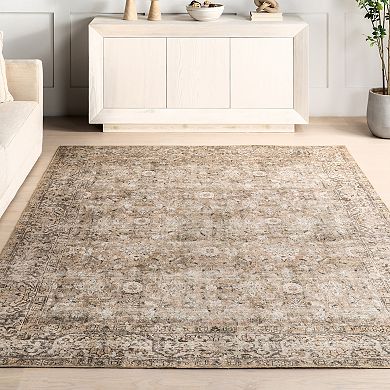 nuLOOM Hillstone Collection Traditional Vintage Medallion Area Rug