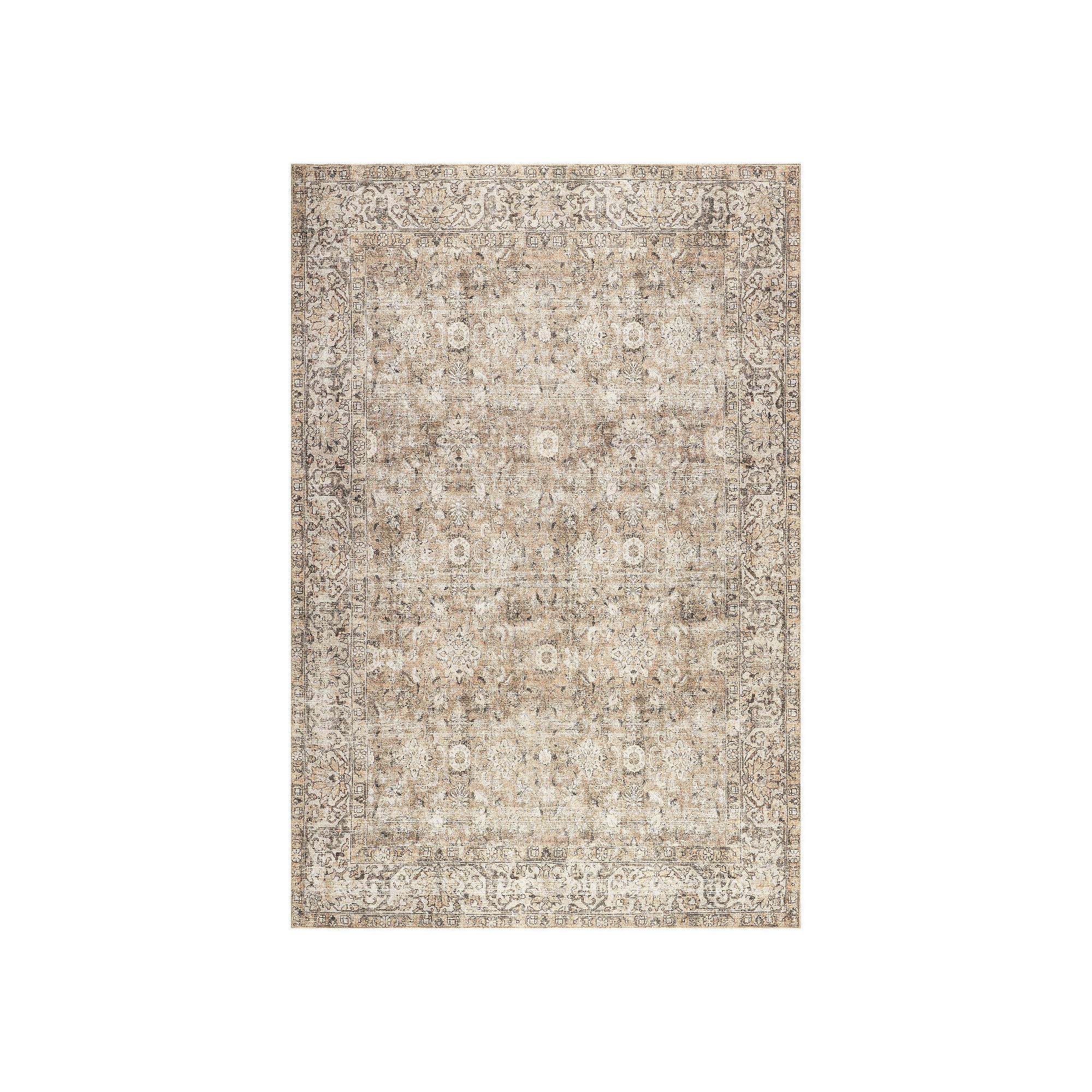 nuLOOM Hillstone Collection Traditional Vintage Medallion Area Rug, Dark Be