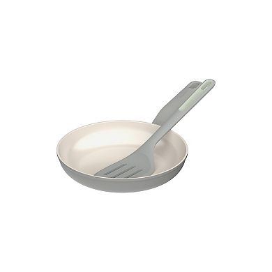 BergHOFF Balance Nonstick Recycled Aluminum Ceramic 9.5-in. Frying Pan and 13.75-in. Nylon Turner Set