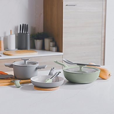 BergHOFF Balance Nonstick Recycled Aluminum Ceramic 9.5-in. Frying Pan and 13.75-in. Nylon Turner Set