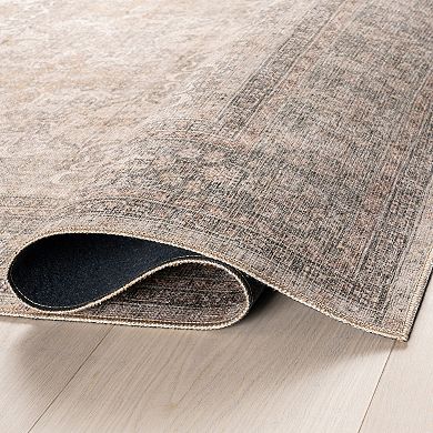 nuLOOM Hillstone Collection Traditional Vintage Medallion Area Rug