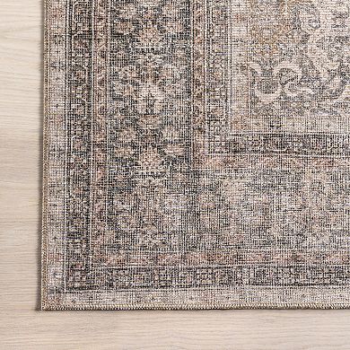 nuLOOM Hillstone Collection Traditional Vintage Medallion Area Rug