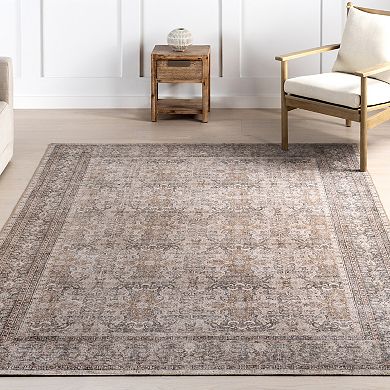 nuLOOM Hillstone Collection Traditional Vintage Medallion Area Rug