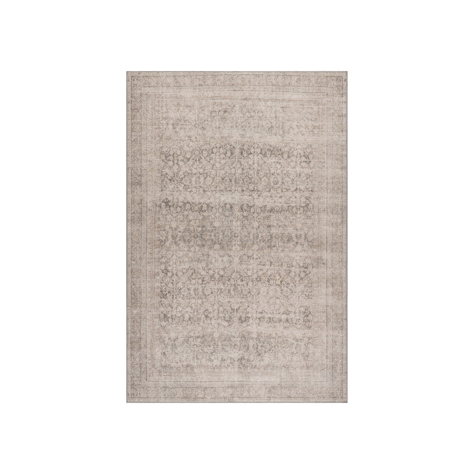 nuLOOM Hillstone Collection Traditional Vintage Medallion Area Rug, Gray