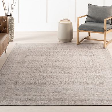 nuLOOM Hillstone Collection Traditional Vintage Medallion Area Rug