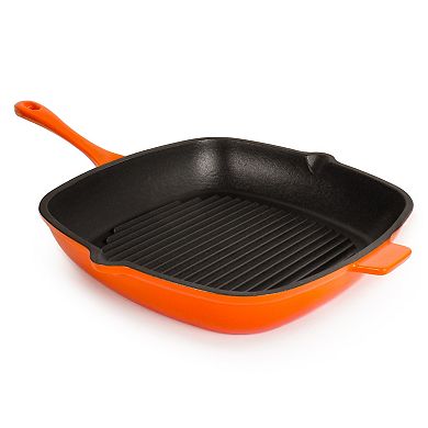 BergHOFF Neo 2-piece Cast Iron 11-in. Grill Pan & Steak Press