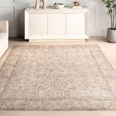 nuLOOM Hillstone Collection Traditional Vintage Medallion Area Rug