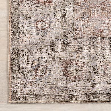 nuLOOM Hillstone Collection Traditional Vintage Medallion Area Rug