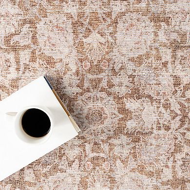 nuLOOM Hillstone Collection Traditional Vintage Medallion Area Rug