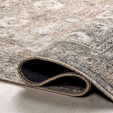 nuLOOM Hillstone Collection Traditional Vintage Medallion Area Rug