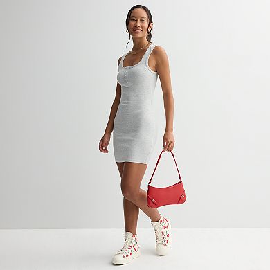 Juniors' SO® Rib Knit Henley Dress