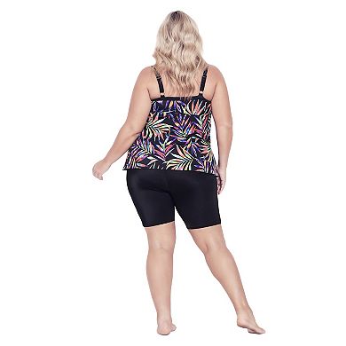 Avenue Women's Plus Size Hi Waist Swim Short
