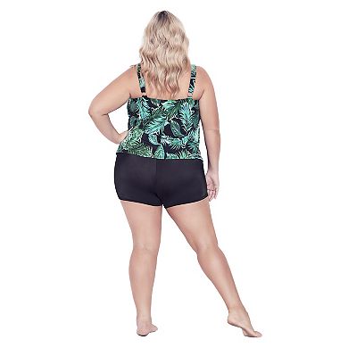 Avenue Women's Plus Size Swim Boy Short