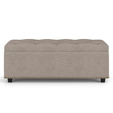 Simpli Home Hamilton Lift Top Rectangular Storage Ottoman