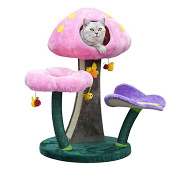Catry Cat Tree - Plush Levels & Toys Design (wonderland)
