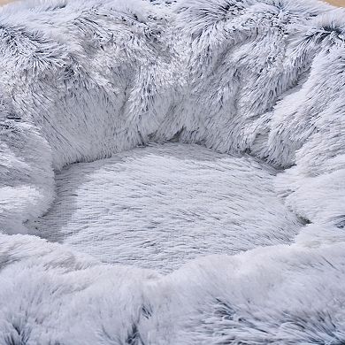 Petpals Faux Fur Customizable Cat Tunnel - 10"h, Diy, Medium, Khione