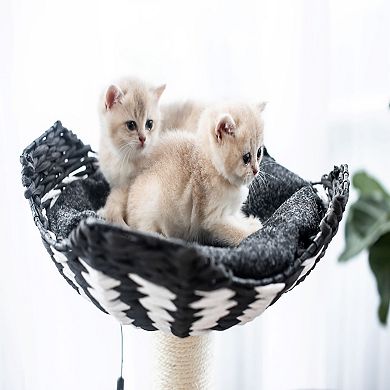 Petpals Sustainable Handwoven Cat Tree - 49"h, 4 Level, Medium, Ace