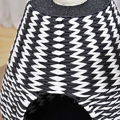 Petpals Sustainable Handwoven Cat Tree - 49"h, 4 Level, Medium, Ace