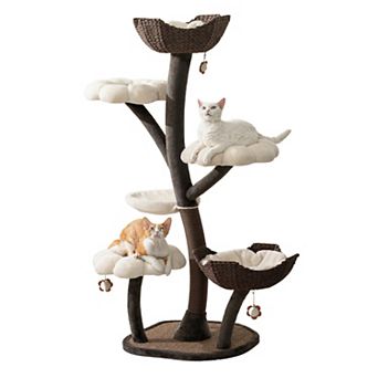 Catry Cat Tree - 6 Levels With Flower Perches (blossom)