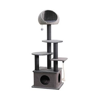 Catry Modern Sustainable Cat Tree - 62", 6 Level, Large, Ct Tundra