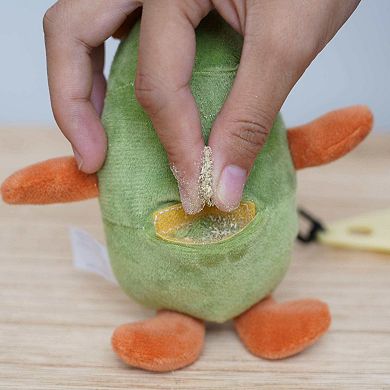 Petpals Attachable Crinkle Cat Toy - 5"h, Pocket, Small, Avocado Bud