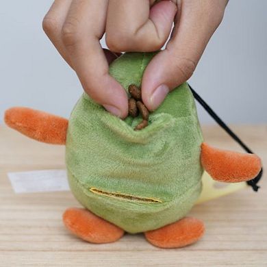 Petpals Attachable Crinkle Cat Toy - 5"h, Pocket, Small, Avocado Bud
