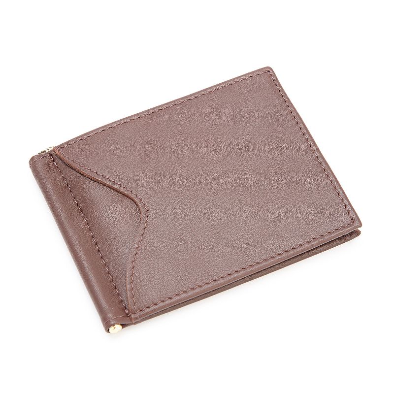 Royce Leather Cash Clip Wallet, Brown