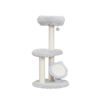 Petpals Sustainable Modern Cat Tree - 37"h, 3 Level, Medium, Rockview