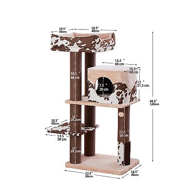 PetPals 50” Grand Maine Coon™ Cat Tree Cowboy
