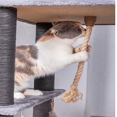 Catry Cat Tree - 7 Levels With Condo & Hammock (bradbury)