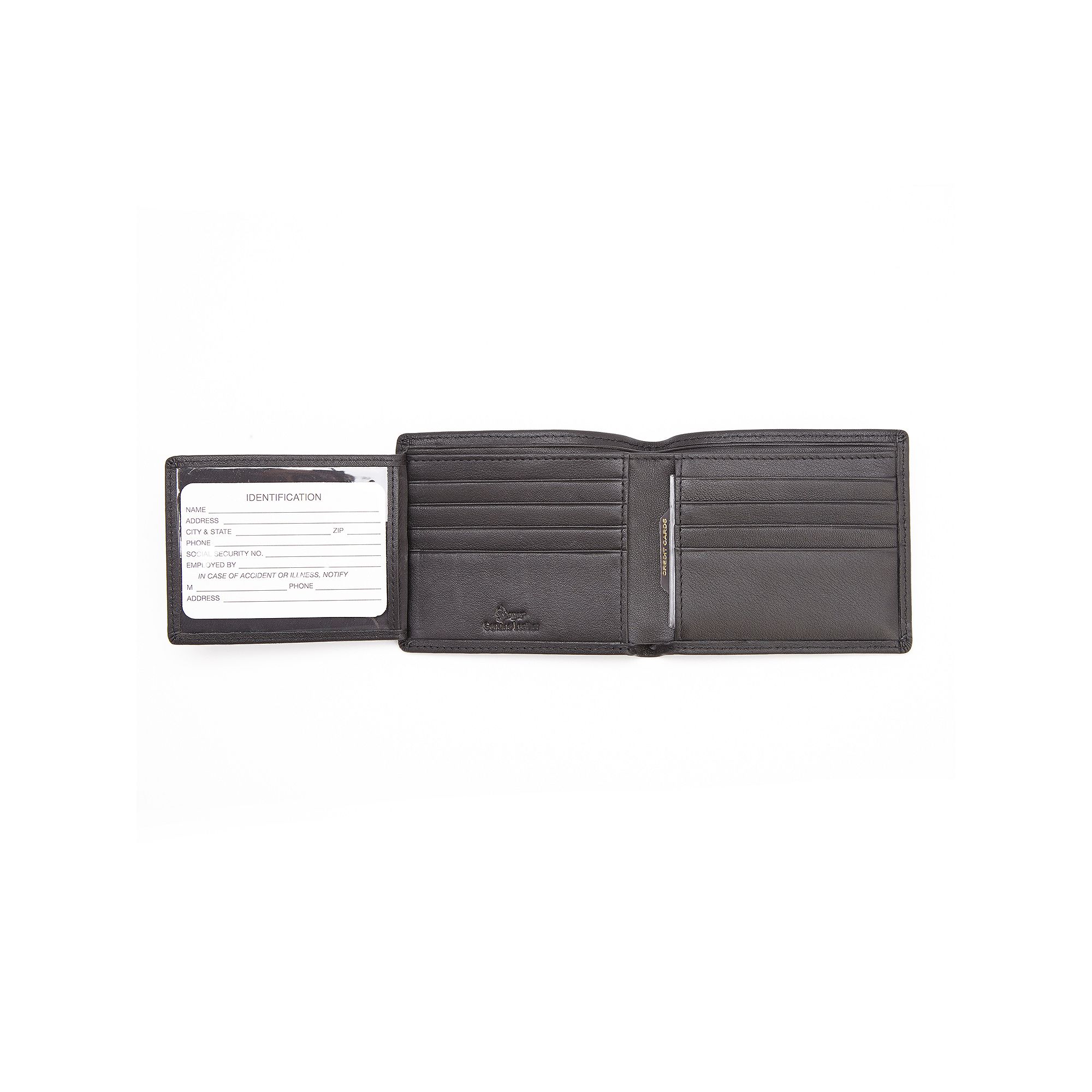 Royce Leather Bifold Wallet, Black