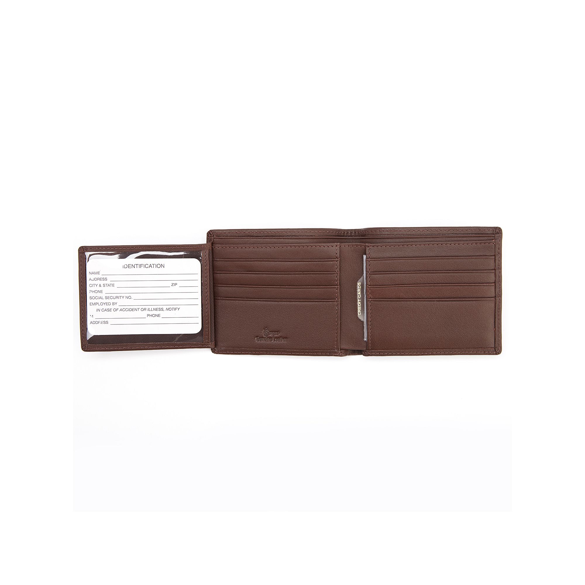 Royce Leather Bifold Wallet, Coco