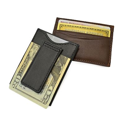 Royce Leather Magnetic Money Clip Wallet