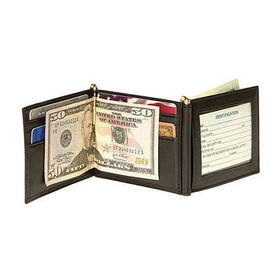Royce Leather Double Money Clip Wallet