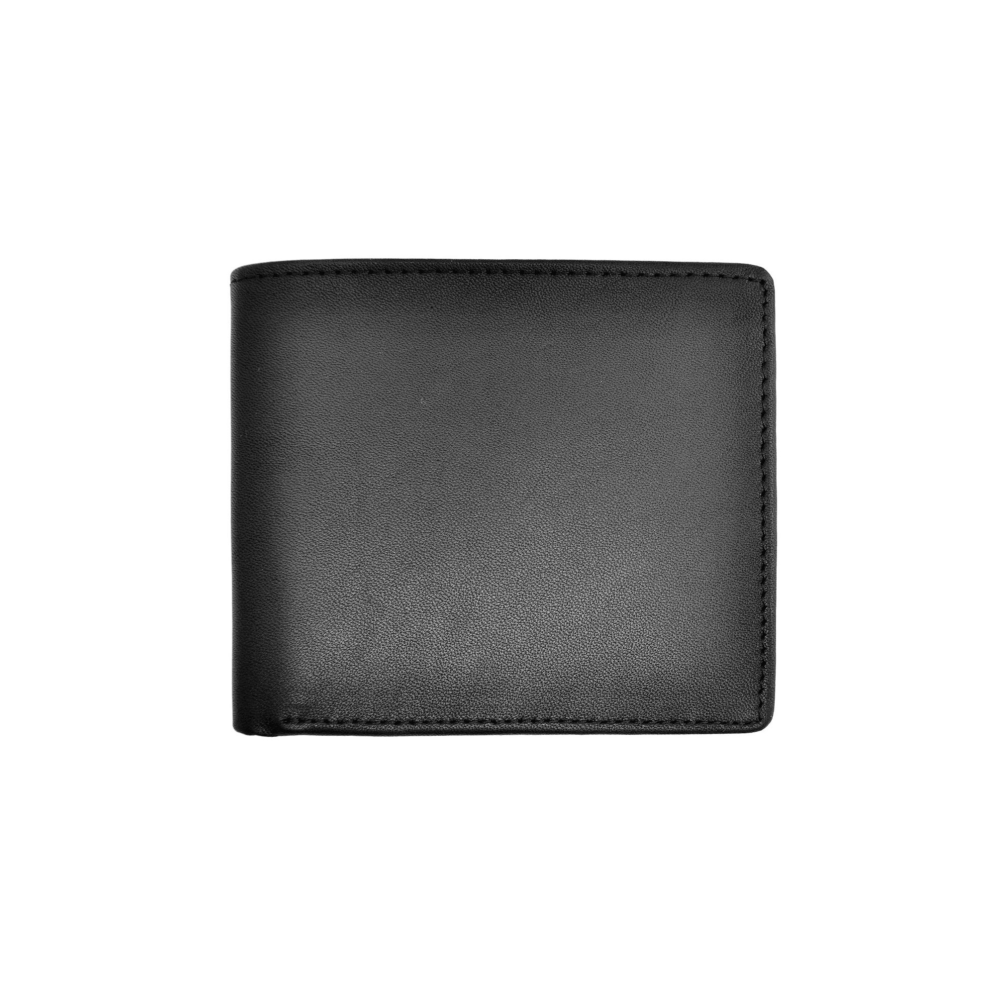Royce Leather Double Money Clip Wallet, Black