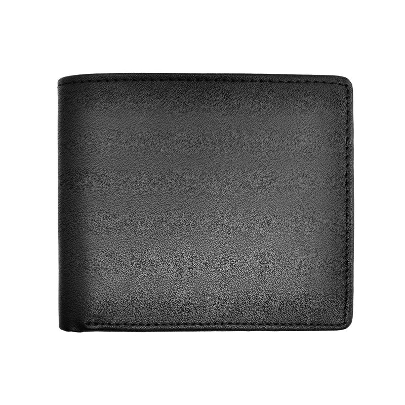 Royce Leather Double Money Clip Wallet, Black