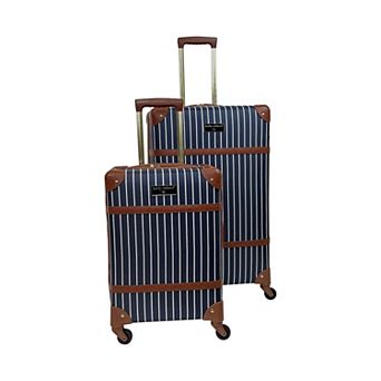 Kathy Ireland Vintage Trunk 2 pc Hardside Luggage Set