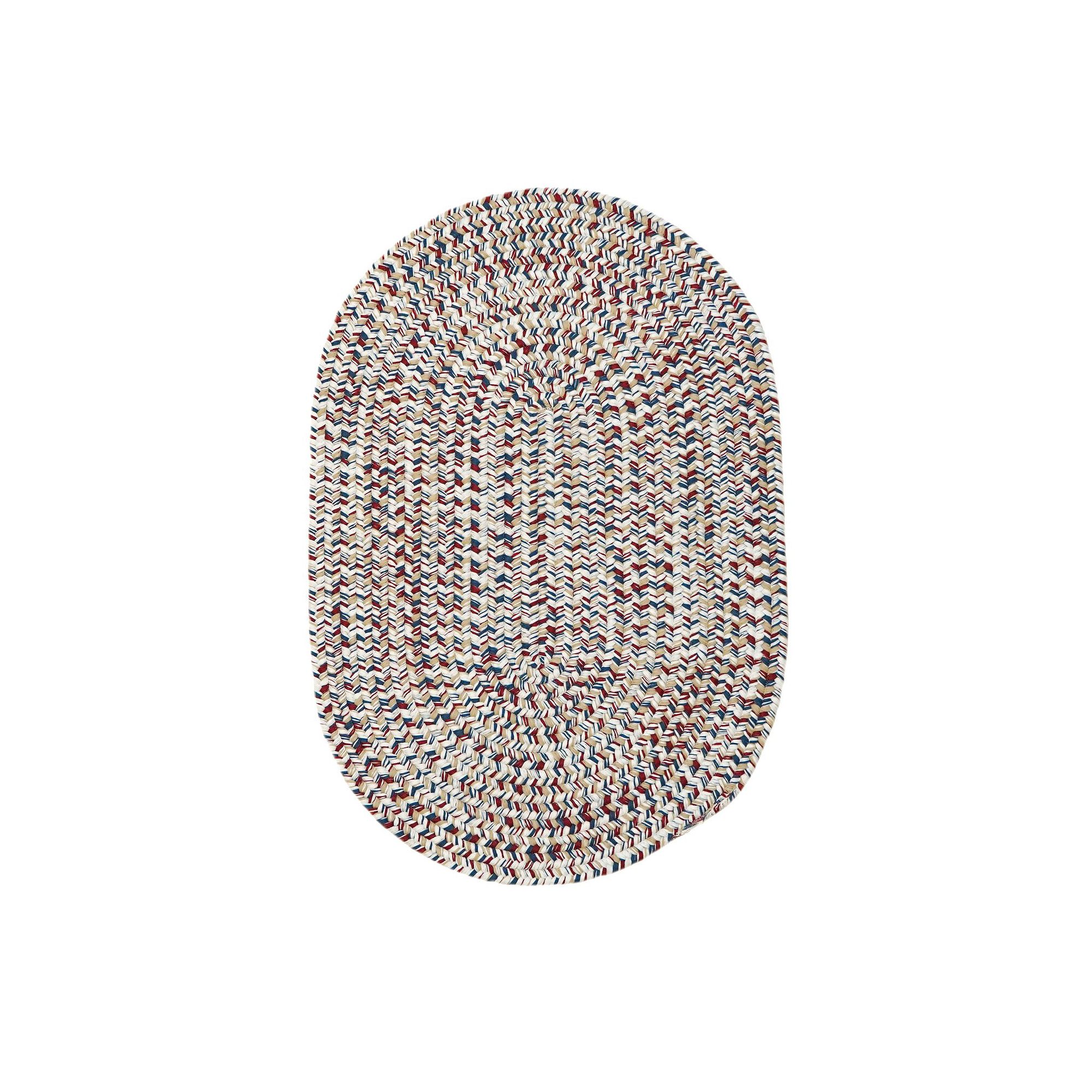 Colonial Mills Maple Reversible Tweed Braided Area Rug, Americana