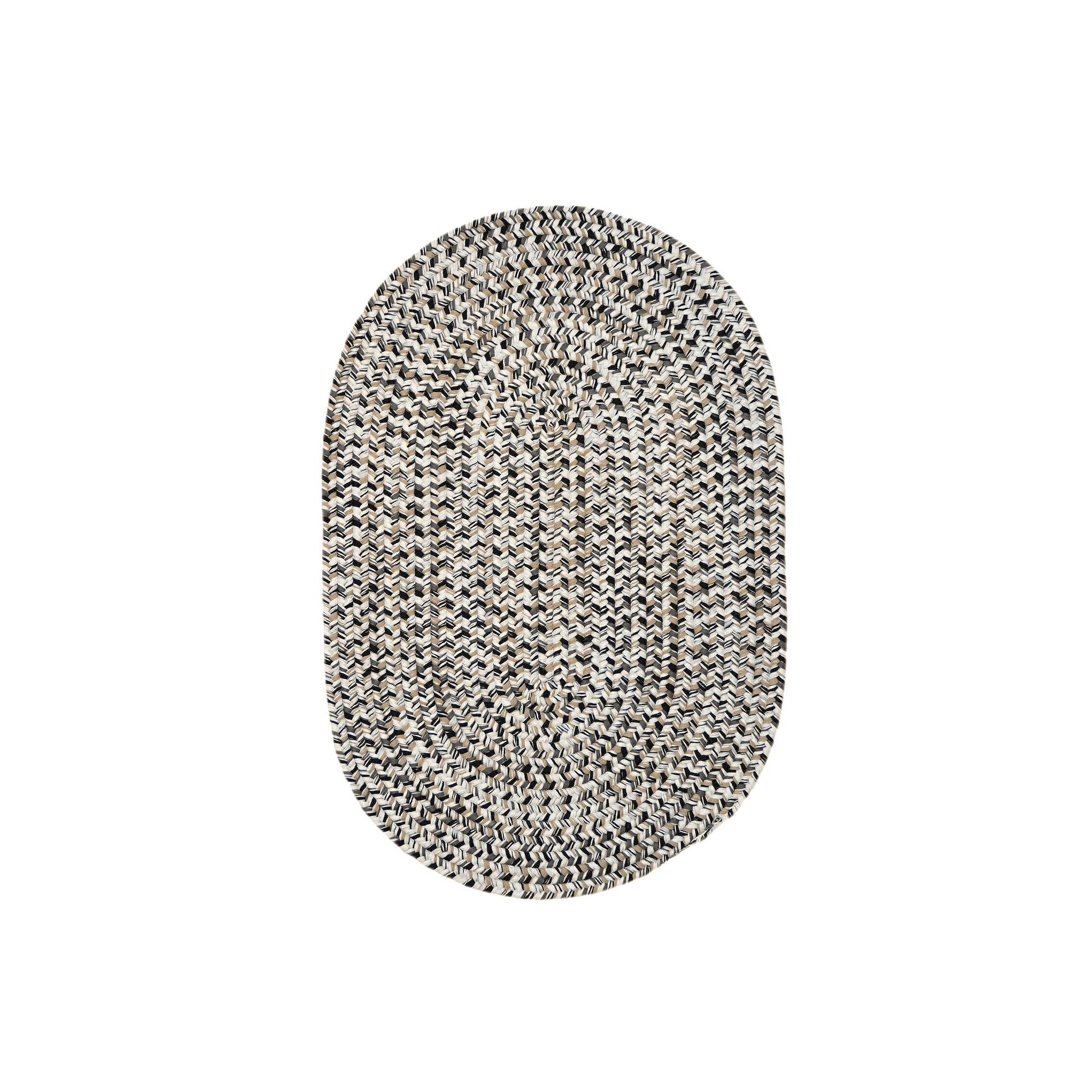 Colonial Mills Maple Reversible Tweed Braided Area Rug, Natural Lace