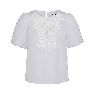 Women's Buffalo Jeans Sabina Lace Balloon Sleeve Blouse