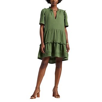 Women's Buffalo Jeans Rulane Tiered Ruffle Dress