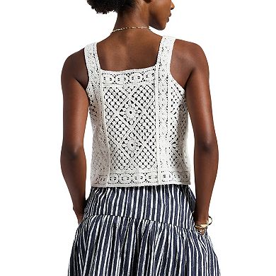 Women's Buffalo Jeans Wylaney Crochet Cropped Sweater