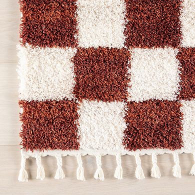 nuLOOM Carlisha Contemporary Checkered Area Rug