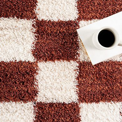 nuLOOM Carlisha Contemporary Checkered Area Rug